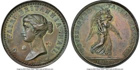 "Capture of Belle Isle" bronze Medal 1758 MS63 Brown NGC, BHM-70. 41mm.

HID09801242017