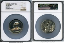 "Earl Howe & First of June" white metal Medal 1794 UNC Details (Cleaned) NGC, BHM-382. 57mm. By W. Barnett. Commemorating the Glorious First of June (...