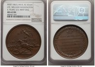 "The Battle of Cowpen - Ltc. William Washington" bronze Medal 1781-Dated (Post 1863) MS62 Brown NGC, Betts-594, Julian-MI-8. 45mm. Plain Edge, U.S. Mi...