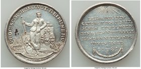 "Treaty of Armed Neutrality at Sea" silver Medal 1781 UNC (Spot Removal), Betts-573. 31mm. 10.15gm. By J. M. Lageman. It appears that the spots in lef...