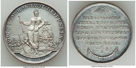 "Treaty of Armed Neutrality at Sea" silver Medal 1781 UNC (Scratched), Betts-573. 31m. 10.52gm. By J. M. Lageman. 

HID09801242017