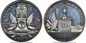 "Battle of Doggersbank" silver Medal 1781-Dated MS62 Prooflike NGC, Betts-587. 45mm. By Holtzhey. Battle of Doggersbank and the Death of Rear-Admiral ...