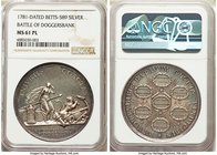 "Battle of Doggersbank" silver Medal 1781-Dated MS61 Prooflike NGC, Betts-589. 45mm.

HID09801242017