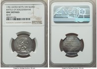 "Battle of Doggersbank" silver Medal 1781-Dated UNC Details (Bent) NGC, Betts-590. 26mm. 

HID09801242017
