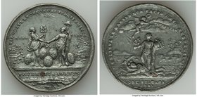 "Treaty of Paris - Peace of Versailles" white metal Medal 1783-Dated Fine (Scratched), Betts-610, BHM-255. 43.5mm. 27.64gm. 

HID09801242017