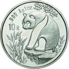 China; Panda Silver 10 Yuan. 1993. PCGS MS68　Small Date 瀋陽. FDC. 31.10g. 0.999. 40.00mm. KM485