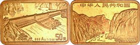 China; Three Gorges of the Yangtze River Gold and Silver 5-Coin Proof Set. 1996. . Proof. . . .
