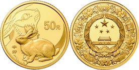 China; Year of the Rabbit Gold and Silver 2-Coin Proof Set. 2011. . Proof. . . .