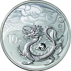 China; Year of the Dragon Silver Proof 10 Yuan. 2012. . Proof. 31.10g. 0.999. 40.00mm. KM2022