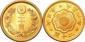 Japan; New type 20 Yen Gold JNDA01-6. 1917. . UNC. 16.67g. 0.9. 28.78mm.
