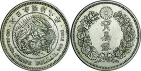 Japan; Trade Dollar Silver JNDA01-12. 1876. . EF. 27.22g. 0.9. 38.58mm.