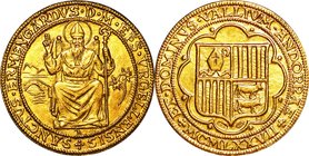 Andorra; Saint Ermengol Gold 1 Sobirana d'or. 1977. . EF. 8.00g. 0.999. 26.00mm. FR1