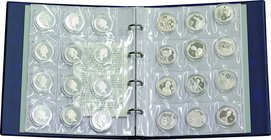 British Virgin Islands; World Masterpiece Silver Proof Silver 20 Dollars 24-Coin Album. 2000. . Proof. 19.00g. 0.925. 38.00mm.