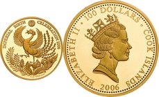 Cook Islands; Imperial Birth Celebration Gold 100 Dollars. 2006. . EF-UNCProof. 31.10g. 0.999. 38.61mm.