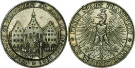 German Steates(Frankfurt); Assembly of Princes Silver 1 Thaler. 1863. . EF+. . . . KM372 toned