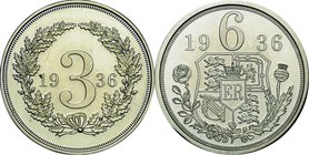 Great Britain; Edward VIII Silver 6-Medal Pattern Proof Set. 1936. . Proof. . 0.925. .