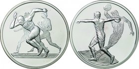 Greece; Olympic Games of 2004 in Athens Series I Silver 10 Euro 2-Coin Proof Set. 2003. . Proof. 34.00g. 0.925. 40.00mm. KM190-191