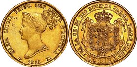 Italian Empire(Palma); Marie Luigia Gold 40 Lire. 1815. . VF. 12.90g. 0.9. 26.20mm. C32