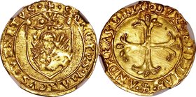 Italian Empire(Venice); Andrea Gritti Gold Scudo D'oro. 1523. NGC AU DETAILS (CLEANED). VF. 3.51g. . 22.00mm. F1448
