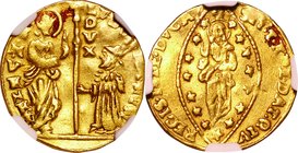 Italian Empire(Venice); Ludovico Manin Gold Zecchino. 1789. NGC XF DETAILS (MOUNT REMOVED). VF. 3.494g. 0.999. . KM755