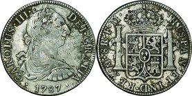 Mexico; Carlos III Silver 8 Reales. 1787. . F-VF. . . . KM106.2a