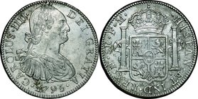 Mexico; Carlos IV Silver 8 Reales. 1795. . EF. . . . KM109
