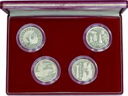 Portugal; The Golden Era of Portuguese Discovery Series IV Silver 200 Escudos 4-Coin Proof Set. 1993. . Proof. 26.50g. 0.925. 36.00mm. KMPS16