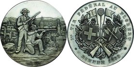Switzerland; Shooting Festival Bern Silver Medal. 1899. . Proof状EF-UNC. 30.00g. . 40.20mm. MAR 153 toned