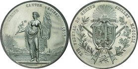 Switzerland; Shooting Festival Geneve Silver Medal (So-called Thaler). 1851. . UNC. 24.16g. . 38.00mm. MAR 282
