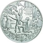 Russia; Ballerina Silver Proof 25 Roubles. 1999. . Proof. 173.29g. 0.9. 60.00mm. Y696