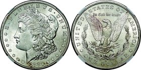 United States; Morgan Dollar Silver. 1880. NGC MS64. UNC. 26.73g. 0.9. 38.00mm. KM110