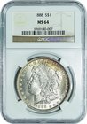 United States; Morgan Dollar Silver. 1888. NGC MS64. UNC. . . . KM110 toned