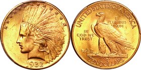 United States; Indian Head Gold 10 Dollars with Motto. 1932. PCGS MS64. UNC. . . . KM130