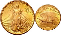 United States; Saint Gaudens Gold 20 Dollars. 1924. PCGS MS64. UNC. 33.43g. 0.9. 34.00mm. KM131