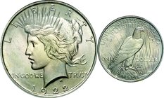 United States; Peace Dollar Silver. 1922. NGC MS64. UNC. . . . KM150