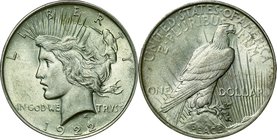 United States; Peace Dollar Silver. 1922. . AU. . . . KM150