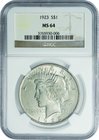 United States; Peace Dollar Silver. 1923. NGC MS64. UNC. . . . KM150