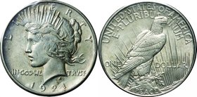 United States; Peace Dollar Silver 10-Coin Complete Year Set. . . . . . .