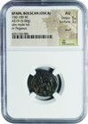 Ancient Coin-Greek; Spain Bolscan(Osca) Copper. 150. NGC AU. EF. 5.08g. . .