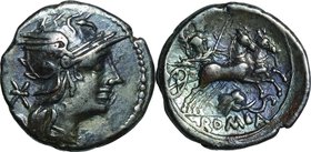 Ancient Coin-Roman Republic; L.Caec.Metel.Diadematus Silver Denarius. 128. NGC VF. VF. . . .