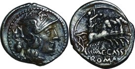 Ancient Coin-Roman Republic; C.Cassius Silver Denarius. 126. NGC VF. VF. . . .