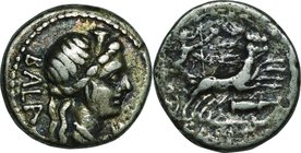 Ancient Coin-Roman Republic; C.Allius Bala Silver Denarius. 92. NGC VG. VG-F. . . .