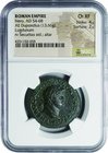 Ancient Coin-Roman Empire; Nero Copper Dupondius. 54. NGC Ch XF. EF. 13.66g. . .