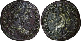 Ancient Coin-Roman Empire; Moesia(Marcianopolis) Sept.Severus AE26 Copper. 193. NGC VF. F-VF. . . .