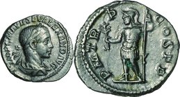 Ancient Coin-Roman Empire; Sev.Alexander Silver Denarius. 222. NGC XF. VF-EF. . . .