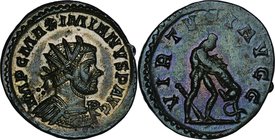 Ancient Coin-Roman Empire; Maximian Antonianus(BI). 287. . EF. . . .