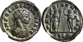 Ancient Coin-Roman Empire; Roman Empire Aurelian(BI). . NGC MS. AU. 3.36g. . .