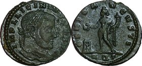 Ancient Coin-Roman Empire; Licinius Follis Bronze. 324. . VF. 3.10g. . .