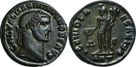 Ancient Coin-Roman Empire; Maximinus II BI Nummus. 310. NGC AU. EF+. . . .