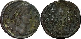 Ancient Coin-Roman Empire; Constantinus II AE4 Copper. 337. . VF. . . . Discolored